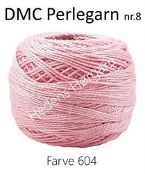 DMC Perlegarn nr. 8 farve 604